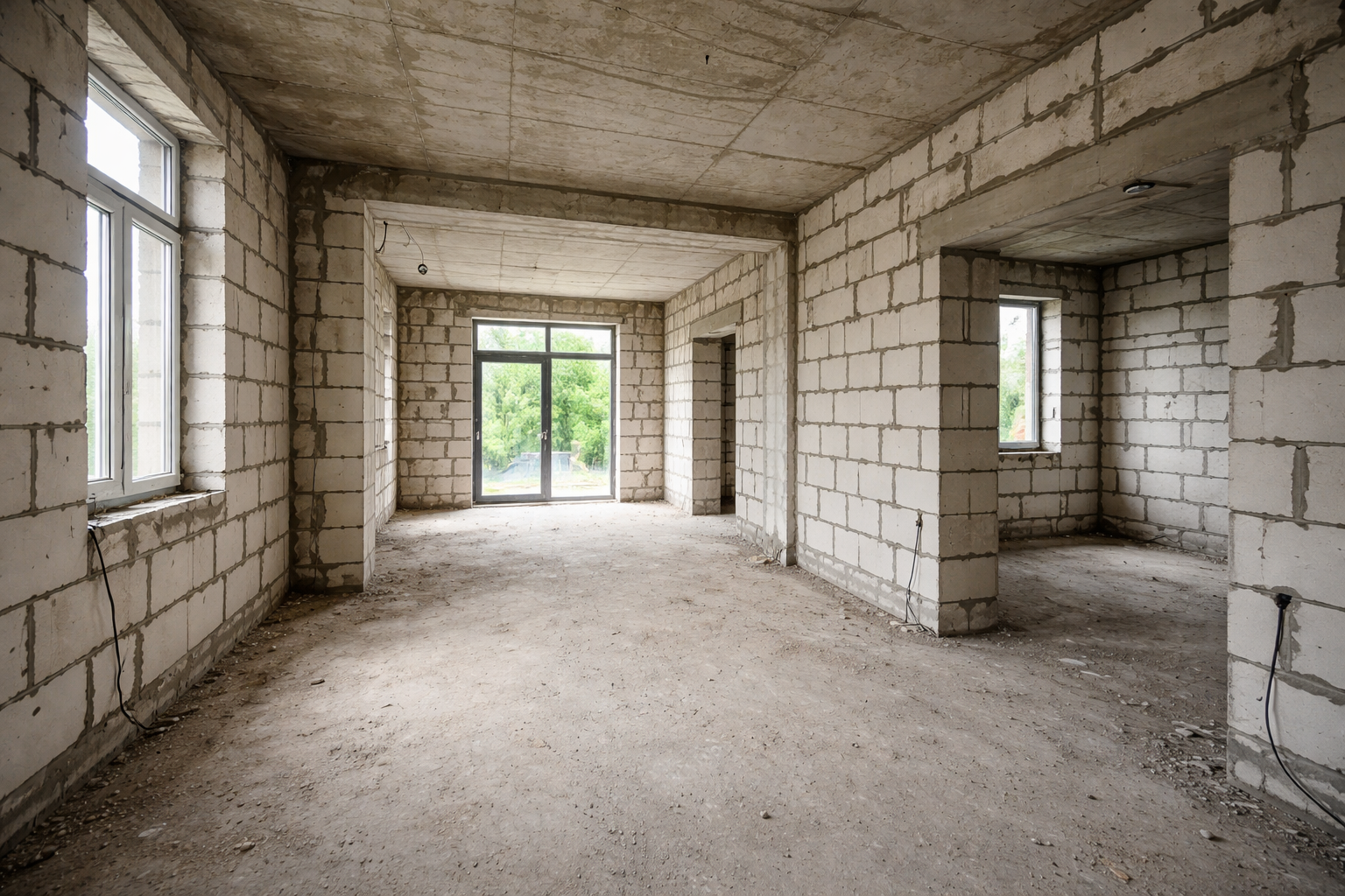 До штукатурка